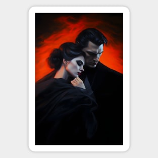 Sir. Dracula Bloody Romance Oil Painting Magnet